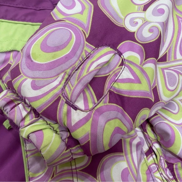 Obermeyer Toddler Winter Coat Girls Size 2 Flower Child Purple and Green. - Picture 7 of 14